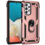 Mobigear Armor Ring Samsung Galaxy A53 Plastique rigide Coque arrière Antichoc avec bague de maintien - Rose doré