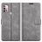 Mobigear Wallet Housse Motorola Moto G30 Etui Porte-Monnaie - Gris