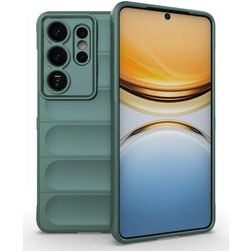 Mobigear Bumpy Samsung Galaxy S26 Ultra TPU souple Coque arrière - Vert foncé