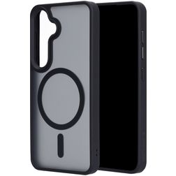 Mobiparts Hardcover Coque Samsung Galaxy S25 MagSafe Coque arrière Rigide - Satin Black