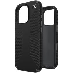Speck Presidio2 Grip Coque iPhone 16 Pro Coque arrière Rigide Anti-Chocs - Noir