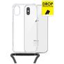 My Style Loop Transparente iPhone XS Coque avec cordon en TPU Souple - Transparent
