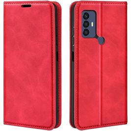 Mobigear Retro Slim Housse TCL 30 SE Etui Porte-Monnaie - Rouge