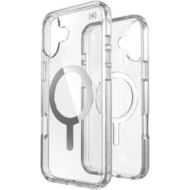 Speck Presidio Perfect Clear Coque Transparente iPhone 16 Plus MagSafe Coque arrière Rigide Anti-Chocs - Transparent