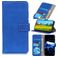 Mobigear Croco Housse Motorola Moto E22 Etui Porte-Monnaie - Bleu
