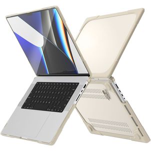 Mobigear Shockproof MacBook Pro 14 Pouces (2021-2026) Coque - Taupe - Model A2442 / A2779 / A2918 / A2992 / A3401 / A3112 / A3434 / A3427 / A3426