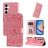 Mobigear Sunflower Samsung Galaxy A35 Étui Portefeuille - Rose doré