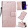 Mobigear Wallet Book Case Sunflower Relief Rose Gold Apple iPhone 11
