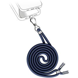Valenta Lanyard - Cordon de téléphone universel ajustable - Navy blue