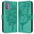 Mobigear Butterfly Housse Nokia G42 Etui Porte-Monnaie - Vert