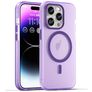 Mobigear Shockproof Coque iPhone 16 Pro MagSafe Coque arrière en TPU Souple - Violet