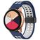 Mobigear Sport Plus Mag Bracelet Silicone Smartwatch Fermeture magnétique - Connexion universelle de 20 mm - Blanc / Dark Blue