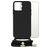 Mobilize Lanyard Gelly iPhone 13 Pro Max Coque avec cordon en TPU Souple - Noir
