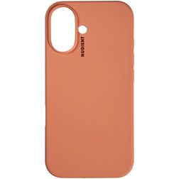 Nudient Base iPhone 16 Plus Silicone Coque arrière - Peach Orange