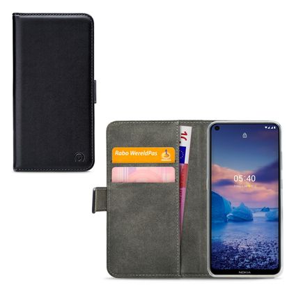 Mobilize Classic Gelly Wallet Nokia 5.4 Étui Portefeuille - Noir
