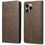 Mobigear Wallet Housse iPhone 16 Pro Max Etui Porte-Monnaie - Marron
