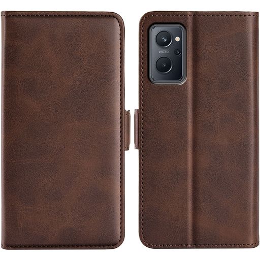 Mobigear Slim Magnet Housse Realme 9i Etui Porte-Monnaie - Marron