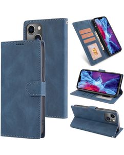 Mobigear Wallet Housse iPhone 14 Etui Porte-Monnaie - Bleu