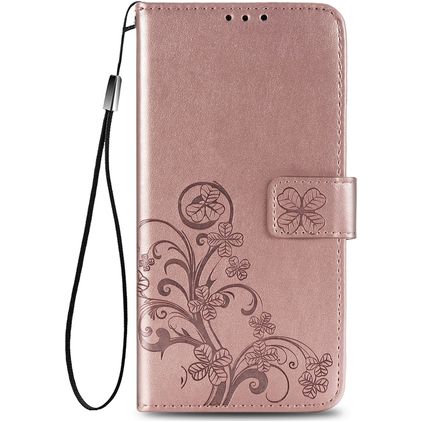 Mobigear Clover Housse Samsung Galaxy S20 FE Etui Porte-Monnaie - Rose doré