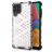 Mobigear Honeycomb Coque Samsung Galaxy M33 Coque arrière Rigide Anti-Chocs - Blanc