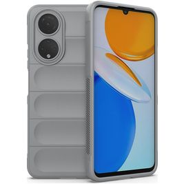 Mobigear Bumpy Coque HONOR X7 Coque arrière en TPU Souple - Gris