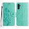Mobigear Flowers Samsung Galaxy A36 Étui Portefeuille - Vert