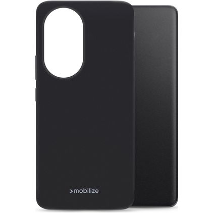 Mobilize Rubber Gelly Coque HONOR 200 Pro Coque arrière en TPU Souple - Noir