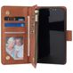Mobigear Zipper Housse iPhone 12 Pro Etui Porte-Monnaie - Marron