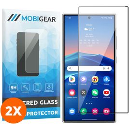 Mobigear Premium Samsung Galaxy S24 Ultra Verre trempé Protection d'écran - Compatible Coque (Lot de 2)
