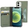 Mobiparts Classic Wallet Housse iPhone 12 Mini Etui Porte-Monnaie - Stone Green