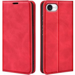 Mobigear Retro Slim Housse iPhone 16e Etui Porte-Monnaie - Rouge
