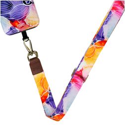 MIO Lanyard - Cordon de téléphone universel ajustable en Nylon - Flowers
