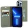 Mobiparts Classic Wallet Housse iPhone 13 Pro Max Etui Porte-Monnaie - Stone Green