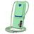 Mobigear Lanyard Card Samsung Galaxy A16 Coque avec cordon en Silicone et Porte-Cartes - Vert