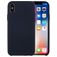 Mobigear Colors Coque iPhone X Coque arrière en Silicone - Dark Blue