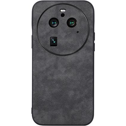 Mobigear Fabric Coque OPPO Find X6 Pro Coque arrière Rigide - Noir