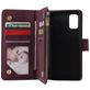 Mobigear Zipper Housse Samsung Galaxy A41 Etui Porte-Monnaie - Rouge