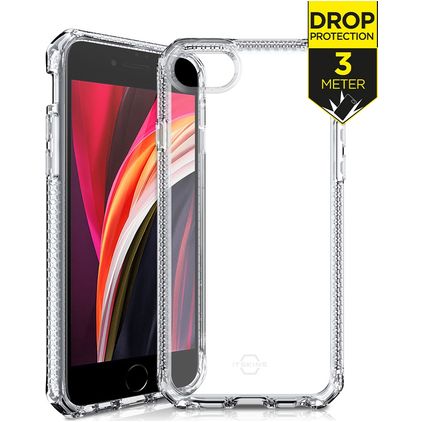 ITSkins SpectrumClear Coque Transparente iPhone 8 Coque arrière en TPU Souple Anti-Chocs - Transparent