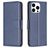 Mobigear Excellent Housse iPhone 15 Pro Etui Porte-Monnaie - Bleu