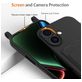 Mobigear Lanyard Card iPhone 17 Coque avec cordon en Silicone et Porte-Cartes - Noir