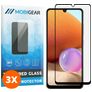 Mobigear Premium Samsung Galaxy A32 4G Verre trempé Protection d'écran - Compatible Coque - Noir (Lot de 3)