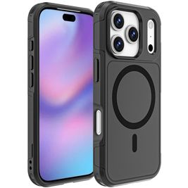 Mobigear Traveller Coque iPhone 17 Pro MagSafe Coque arrière Rigide - Noir