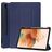 Mobigear Tri-Fold Gel Samsung Galaxy Tab S7 FE TPU / Similicuir Étui + Porte-stylet - Bleu foncé