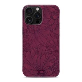 MIO Coque iPhone 16 Pro MagSafe Coque arrière Rigide - Berry Blooms