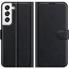 Mobigear Classic Housse Samsung Galaxy S22 Etui Porte-Monnaie - Noir