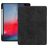 Mobigear Tri-Fold Gel iPad Pro 12,9 pouces (2018) TPU / Similicuir Étui + Porte-stylet - Noir