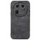 Mobigear Fabric Coque OPPO Find X6 Coque arrière Rigide - Noir