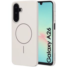 Mobiparts Slim Line Coque Samsung Galaxy A26 MagSafe Coque arrière Rigide - Off White