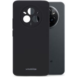 Mobilize Rubber Gelly Coque Realme 14 Pro Plus Coque arrière en TPU Souple - Noir