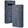 Mobigear Sensation Housse Samsung Galaxy S10 Plus Etui Porte-Monnaie - Bleu